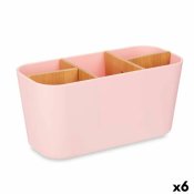 Tandborsthllare Berilo B9045-PINK Rosa Bambu polypropen 21 x 10