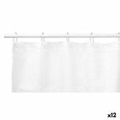 Duschdraperi Berilo SC-POLY-UD1-WHITE Vit Polyester 180 x 180 cm