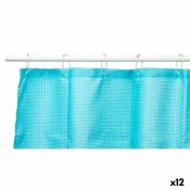 Duschdraperi Berilo SC-POLY-UD1-BLUE Bl Polyester 180 x 180 cm