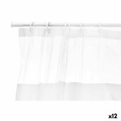 Duschdraperi Berilo 213 Vit Transparent Plast PEVA 180 x 180 cm