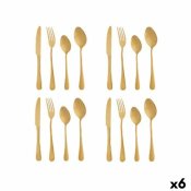 Bestickset Gyllene Rostfritt stl (6 antal)