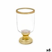 Ljusstakar Vinglas Gyllene Stl 12 x 24,5 x 12 cm (6 antal)