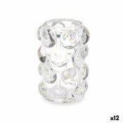 Ljusstakar Mikro-prlor Transparent Glas 8,4 x 12,5 x 8,4 cm (12