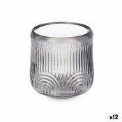 Ljusstakar Rnder Gr Glas 9 x 9,5 x 9 cm (12 antal)