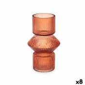 Vas Rnder Orange Glas 9,5 x 16,5 x 9,5 cm (8 antal)