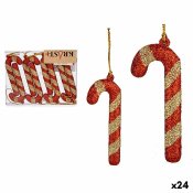 Juldekorationer Krist+ 00543-2 Rd Gyllene Plast Kpp 6,5 x 1 cm