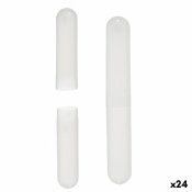 Tandborsthllare Transparent polypropen 20 x 2 x 3 cm (24 antal)