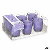 Set med Doftljus Acorde 48-B-AR Lavendel Glas (12 antal)