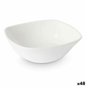 Snacksskl Vivalto Vit Opalinglas Fyrkantig 11 x 4 x 11 cm (48 a