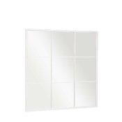 Vggspegel JY21101W Vit Fnster 90 x 90 x 2 cm Fyrkantig