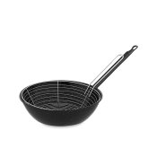 Stekpanna med Korg Vaello Svart Emaljerat stl ( 24 cm)