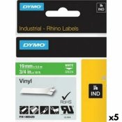 Laminerat Band till Etikettskrivare Rhino Dymo ID1-19 19 x 5,5 m