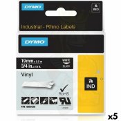 Laminerat Band till Etikettskrivare Rhino Dymo ID1-19 19 x 5,5 m