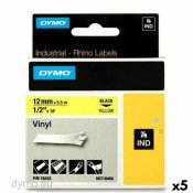 Laminerat Band till Etikettskrivare Rhino Dymo ID1-12 12 x 5,5 m