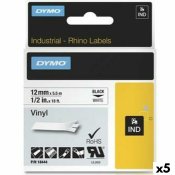 Laminerat Band till Etikettskrivare Rhino Dymo ID1-12 12 x 5,5 m