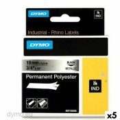 Laminerat Band till Etikettskrivare Rhino Dymo ID1-19 19 x 5,5 m