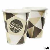 Glasset Maxi Products Brun Beige Papp 120 ml Disponibel (20 anta