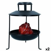Kamin Ambients LED Ljus Askgr Dekorativ 22 x 30 x 22 cm (2 anta