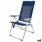 Strandstol Aktive Slim Hopfllbar Marinbl 47 x 107 x 66 cm (4 a
