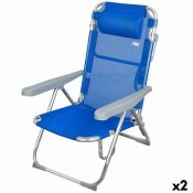 Strandstol Aktive Hopfllbar Bl 48 x 90 x 60 cm (2 antal)