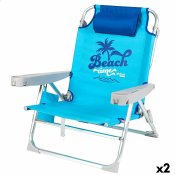 Strandstol Aktive Hopfllbar Bl 53 x 80 x 58 cm (2 antal)
