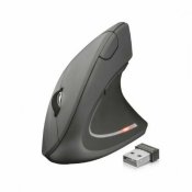 Optisk Mus Ergonomisk Trust Verto Svart Svartvit 1600 dpi