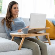 Hopfllbart sidobord av bambu Lapwood InnovaGoods