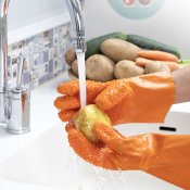 Handskar f�r Reng�ring av Frukt och Gr�nsaker Glinis InnovaGoods