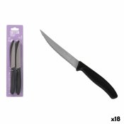 Set med kttknivar Quttin Svart Silvrig Rostfritt stl 11 cm 4 D