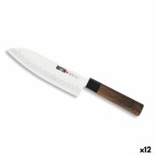 Kkskniv Quttin SANTOKU Takamura Brun Silvrig 17 cm (12 antal)