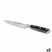 Kkskniv Quttin DAMASKUS Svart Silvrig 15 cm (2 antal)