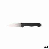 Set med skalknivar Cuyfor Svart Silvrig Rostfritt stl 7,5 cm 6