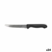 Set med kttknivar Cuyfor Svart Silvrig 12 cm 6 Delar (24 antal)
