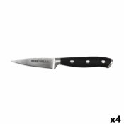 Skalkniv Quttin Bull Svart Silvrig Rostfritt stl 9 cm (4 antal)