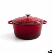 Kastrull med lock Bidasoa Fierro Rd  24 cm 3,7 L (2 antal)