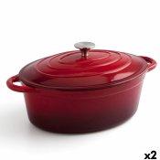 Kastrull med lock Bidasoa Fierro Rd 4,3 L 30 x 23 cm (2 antal)