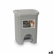 Papperskorg Stefanplast 30132 Ljusgr Plast 6 L (6 antal)