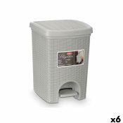 Papperskorg Stefanplast 30798 Ljusgr Plast 20 L (6 antal)