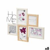 Fotoram 411408K Naturell Metall Tr MDF (8 antal)