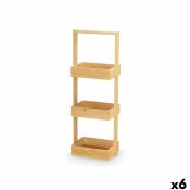 Bokhylla Kipit B6729A Naturell Bambu 26 x 70 x 17 cm (6 antal)