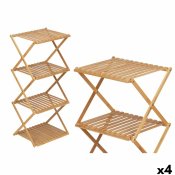 Bokhylla CH68220-5 2 Naturell Bambu 40 x 92,5 x 33,2 cm (4 antal