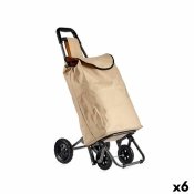 Kundvagn Kinvara WR3069-3 Svart Beige 30 L 22 x 98 x 38 cm (6 an
