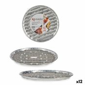 Pizza-form Kinvara Silvrig Aluminium 32,5 x 32,5 x 1,7 cm Pizza