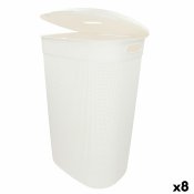 Tvttkorg Curver Vit Plast 55 L 44 x 61 x 35 cm (8 antal)