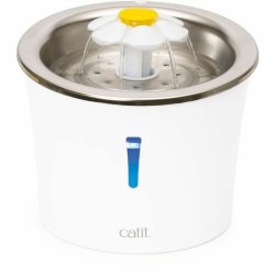 Fontn fr husdjur Catit Vit Plast/Rostfritt stl