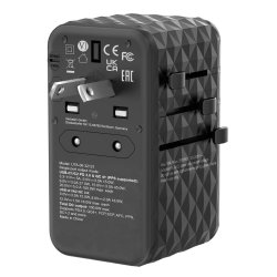 Adapter Verbatim Svart Gr 100 W