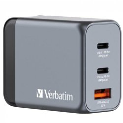 Vggladdare Verbatim 32201 Svart/Gr 65 W