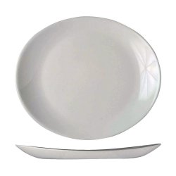 Platt skl Arcoroc Restaurant 30 x 26 cm Vit Glas (6 antal)