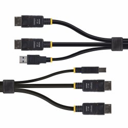 Kabeladapter Startech DDU1226-KVM-CABLE Svart 1,8 m