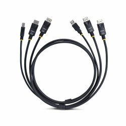 Kabeladapter Startech DDU1226-KVM-CABLE Svart 1,8 m